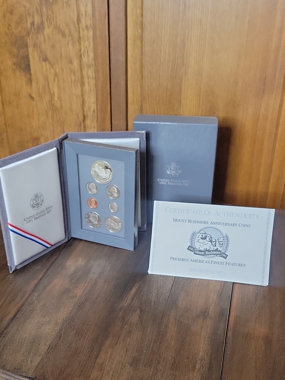 1991 US Mint Prestige 7 Coins Proof Set